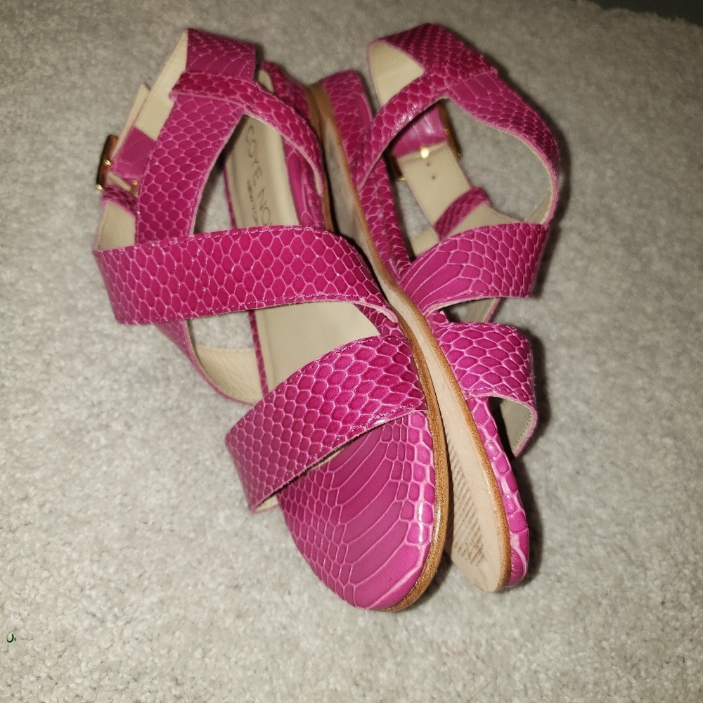 Coye Nokes Python Strappy Sandals - image 3